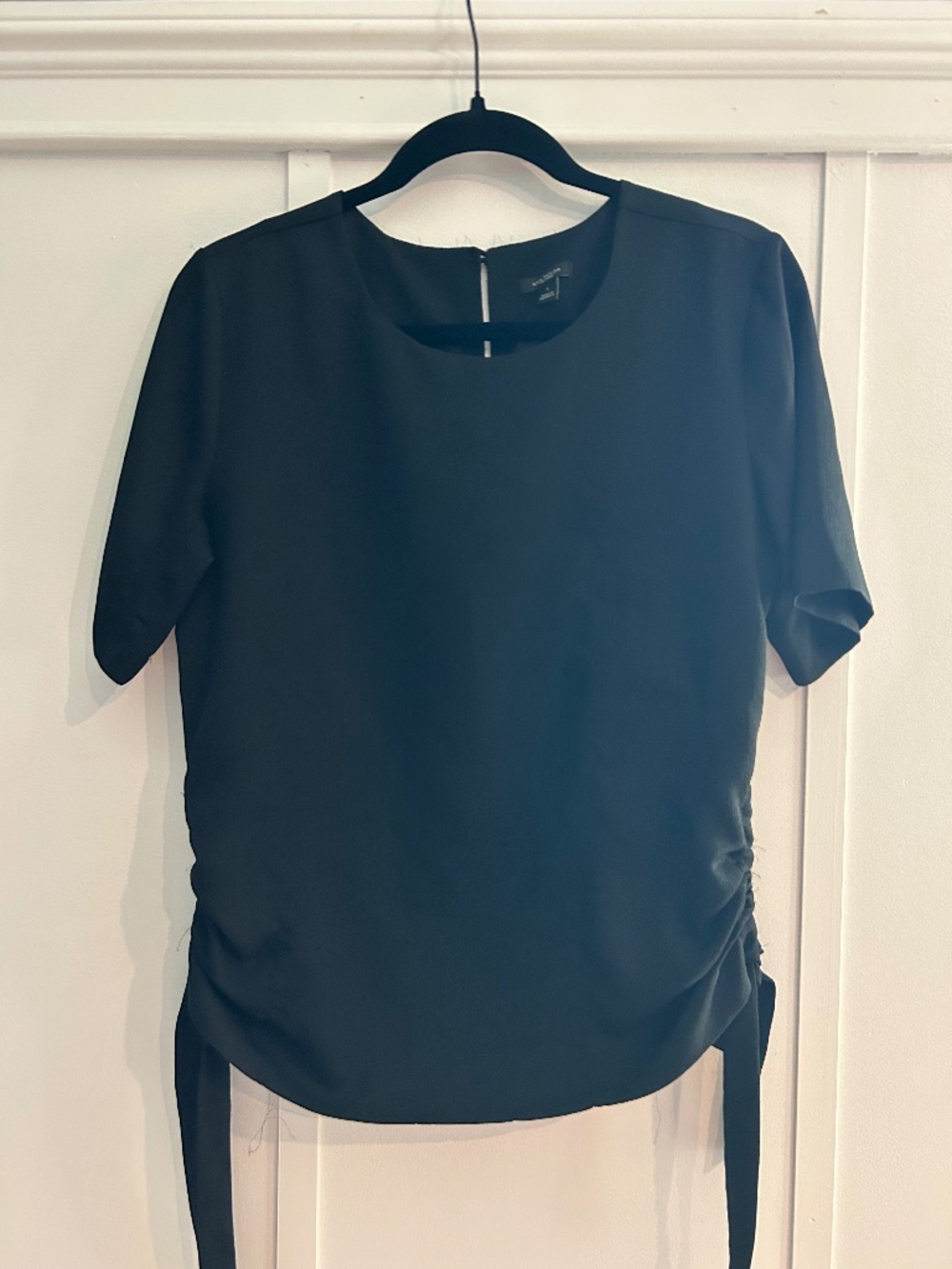 Black short sleeve top